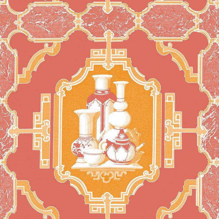 Porcelanas Pomelo by Gaston Y Daniela Designer Wallcovering GASTON LIBRERIA PAPER - 100% Spain Horizontal: 0 and Vertical: 10.4 20.8 - Swanky Fabrics -