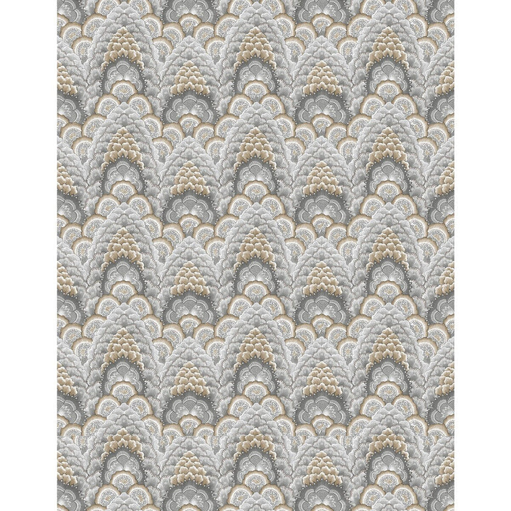 Ganges Gris/Marron by Gaston Y Daniela Wallcovering Gaston Y Daniela Wallcovering Ganges Gris/MarronWallcovering GASTON LIBRERIA VINYL - 100% Italy </p><p>Repeat: H: 0, V: 6.9 27.5 - Fabric Carolina -