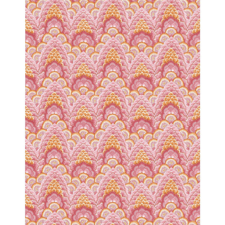 Ganges Rosa/Naranja by Gaston Y Daniela Designer Wallcovering GASTON LIBRERIA VINYL - 100% Italy Horizontal: 0 and Vertical: 6.9 27.5 - Swanky Fabrics -