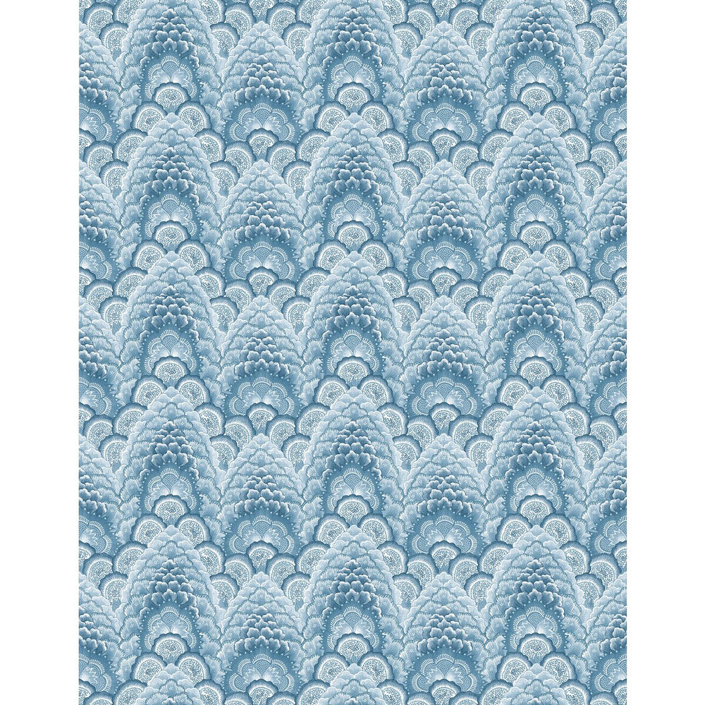 Ganges Azul by Gaston Y Daniela Designer Wallcovering GASTON LIBRERIA VINYL - 100% Italy Horizontal: 0 and Vertical: 6.9 27.5 - Swanky Fabrics -