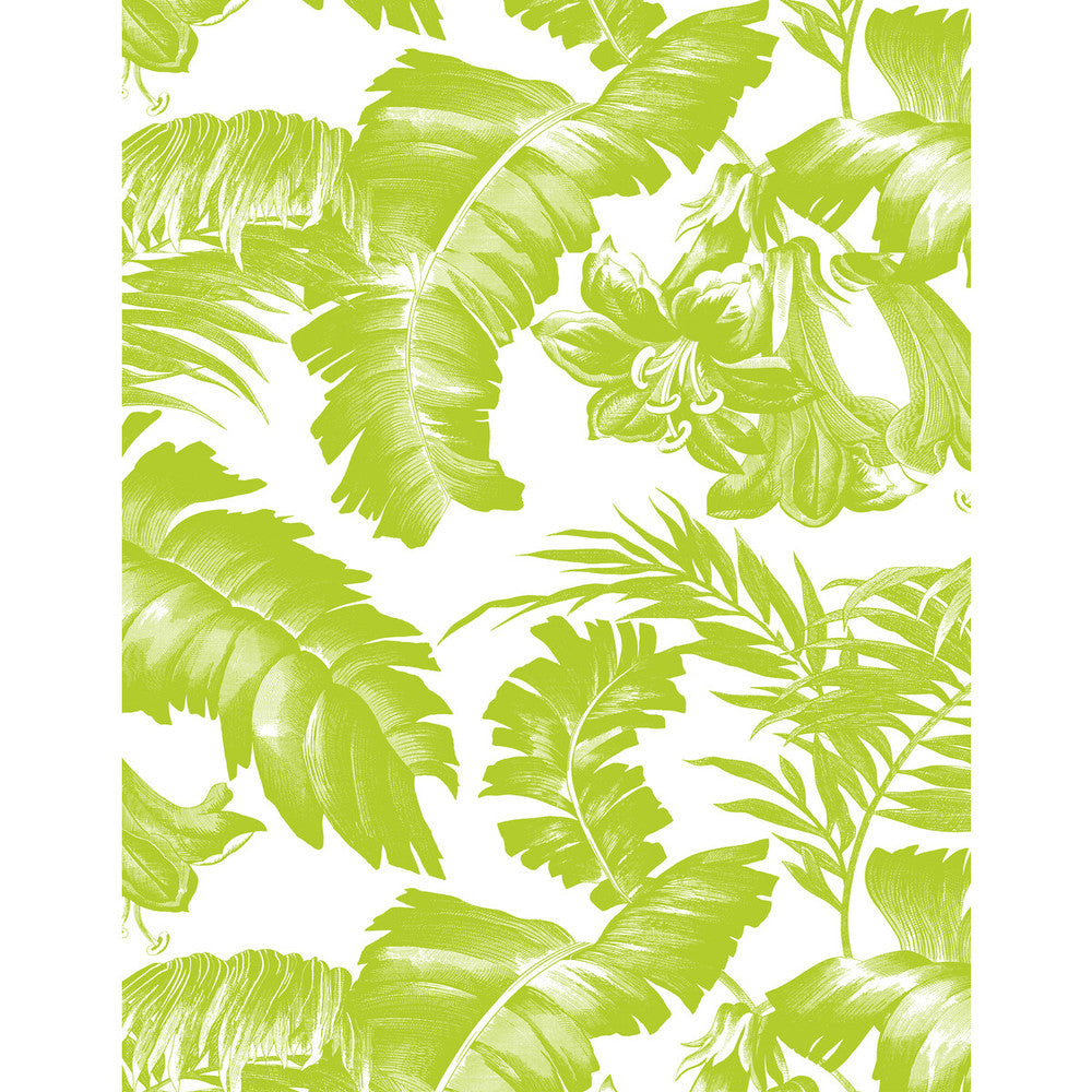 Plantation Verde by Gaston Y Daniela Designer Wallcovering GASTON LIBRERIA VINYL - 100% Italy - Horizontal: 0 and Vertical: 27.5 27.5 - Swanky Fabrics -