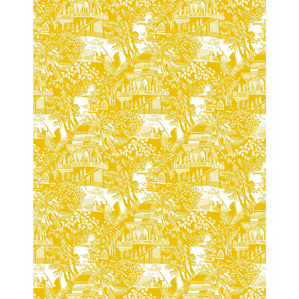 Olimpo Amarillo by Gaston Y Daniela Designer Wallcovering GASTON LIBRERIA VINYL - 100% Italy - Horizontal: 0 and Vertical: 17.7 27.5 - Swanky Fabrics -