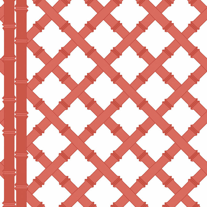 Trellis Blanco/Pomelo by Gaston Y Daniela Designer Wallcovering GASTON LIBRERIA PAPER - 100% Spain Horizontal: 0 and Vertical: 10.4 20.8 - Swanky Fabrics -