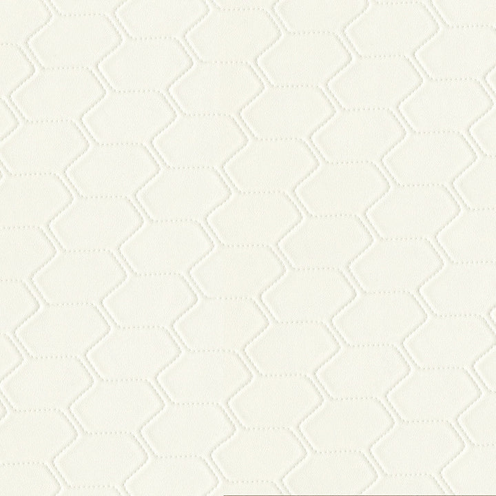 Bargello 602 Mystic White by GUARDIAN Designer Fabric 100% Polyvinyl Chloride (PVC) CN 1,500,000 Double Rubs (Wyzenbeek) </p><p>Repeat: Horizontal: and Vertical: 54 in. (137 cm) - Swanky Fabrics -