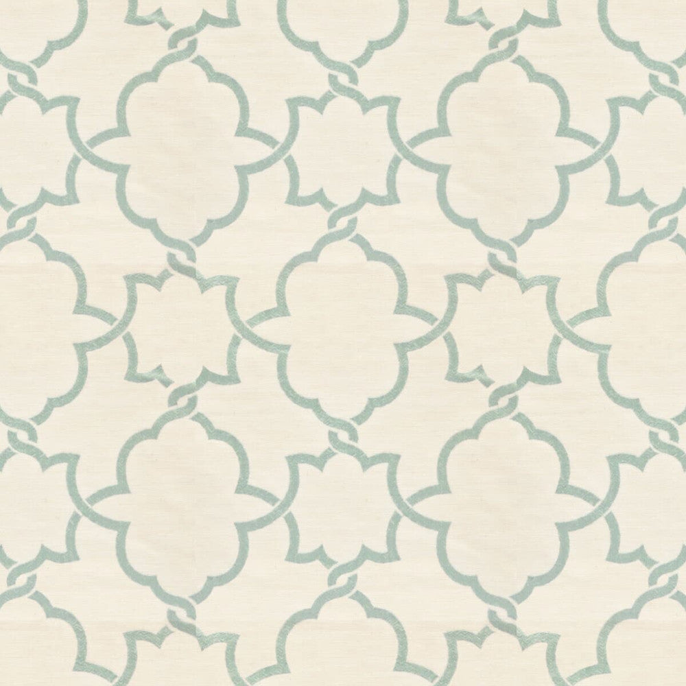 Gerber 2 Aqua by Stout Designer Fabric COLOR MY WINDOW SEAGLASS/GLACIER 86%POL 14%COT %VEMB INDIA FLAME RETARDANT-U.F.A.C. CLASS 1 </p><p>Repeat: 12.25 50 in - Swanky Fabrics -