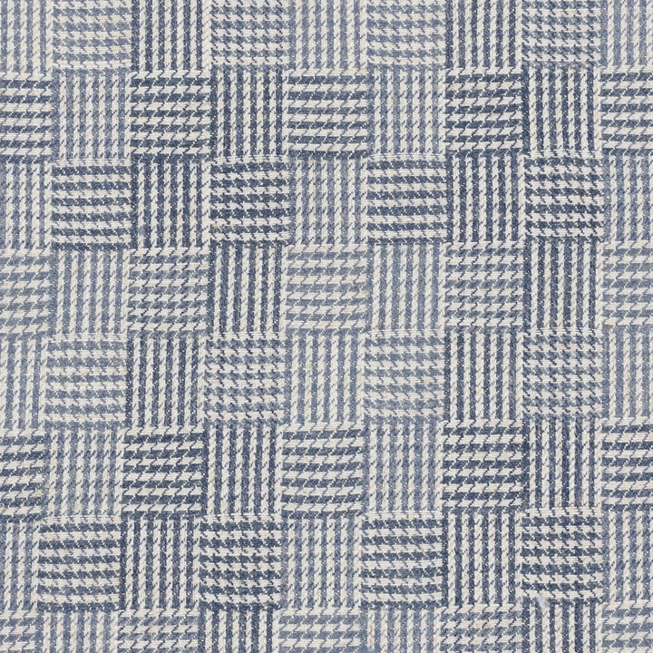 Gertrude 2 Dresden by Stout Fabric Stout Fabric Gertrude 2 DresdenFabric COMFORTABLE LIVING HAZE/NAVY 67%POL 18%COT 15%LIN INDIA </p><p>Repeat: H: 3.500, V: 2.000 54 in - Fabric Carolina -