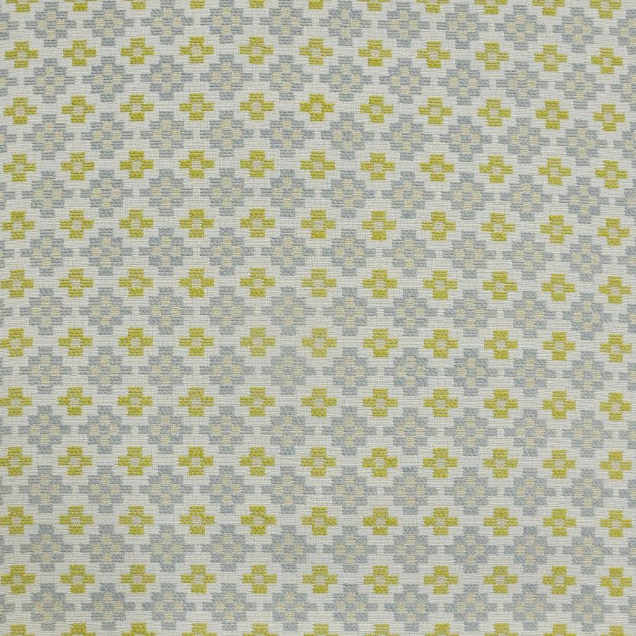 Groundplan # 953 Budgie by Maxwell Designer Fabric Performance Wovens-Vol. Vi Peachtree 81% UV POLYESTER 19% UV RECYCLED POLYESTER USA V-1.9" H-1.3" 56.5" - Swanky Fabrics -
