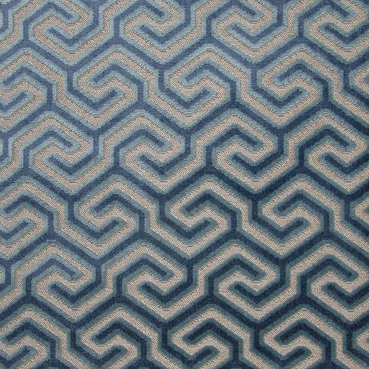 Garola # 605 Sapphire by Maxwell Designer Fabric Performance Cut Velvets 48% POLYESTER
47% VISCOSE
5% COTTON BELGIUM V-5.0"H-3.4" 55" - Swanky Fabrics -