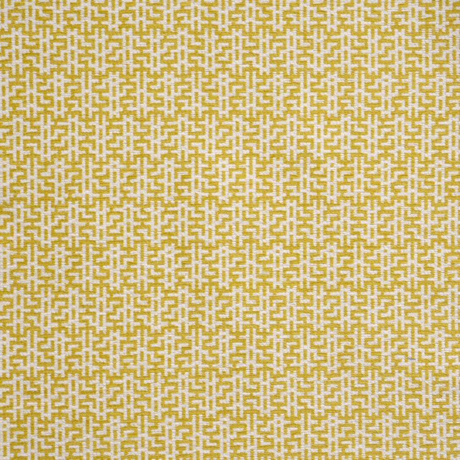 Garden Maze # 908 Sulphur by Maxwell Designer Fabric Performance Wovens-Vol. Vii Tidepool 89% UV POLYESTER
11% UV RECYCLED POLYESTER USA V-3.1" H-1.9" 55" - Swanky Fabrics -