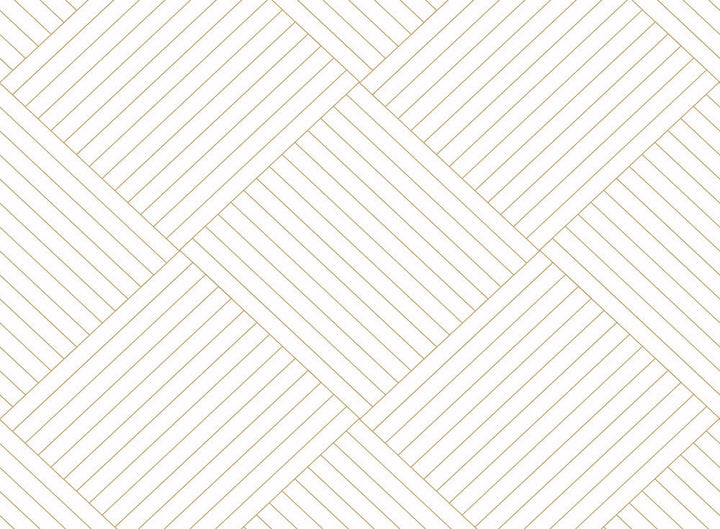 Twisted Tailor Gold Wallpaper by York Wallcoverings Designer Geometric Resource Library Covers about 60.8 square feet 27-in by 27-ft long roll Prepasted 25.25 - Swanky Fabrics -