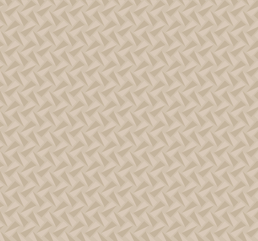 Petite Pivots Sand Wallpaper by York Wallcoverings Designer Geometric Resource Library Covers about 60.8 square feet 27-in by 27-ft long roll Prepasted 25.25 - Swanky Fabrics -