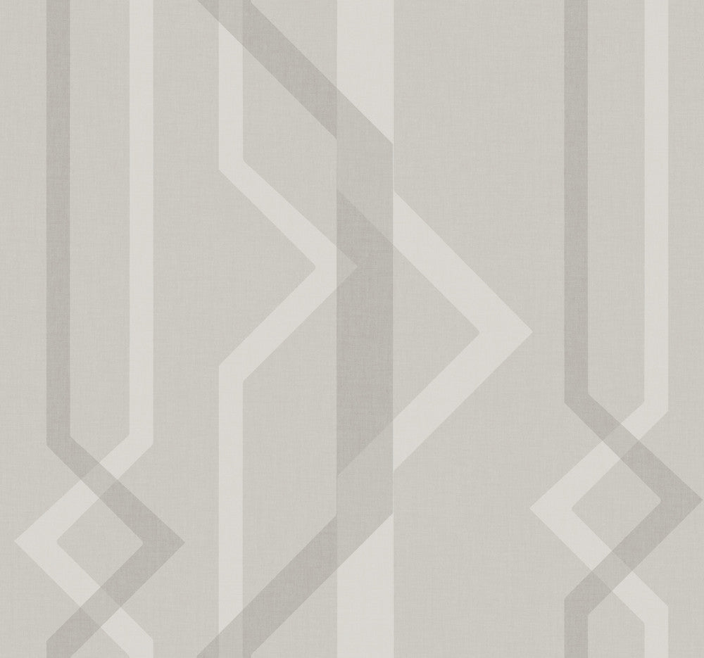 Shape Shifter Grey Wallpaper by York Wallcoverings Designer Geometric Resource Library Covers about 60.8 square feet 27-in by 27-ft long roll Prepasted 25.25 - Swanky Fabrics -