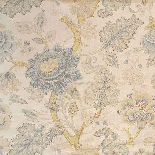 Goya Seaside by Magnolia Designer Fabric - 100% Linen Uk 12000 Horizontal: 27 and Vertical: 25.25 51"-53" - Swanky Fabrics -