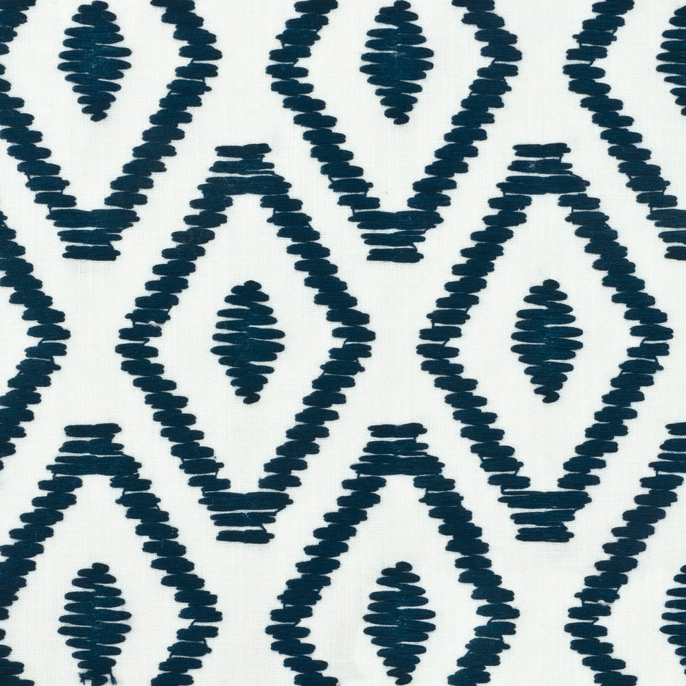 Gregg 1 Indigo by Stout Designer Fabric COMFORTABLE LIVING BREEZE/INDIGO 82%POL 11%COT 7%LIN %CEMB INDIA </p><p>Repeat: 6.5 51.5 in - Swanky Fabrics -