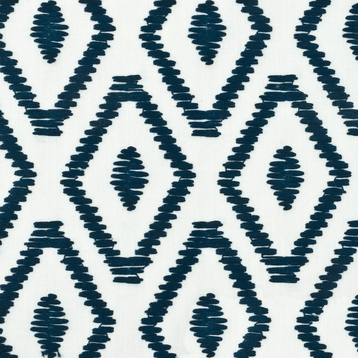 Gregg 1 Indigo by Stout Designer Fabric COMFORTABLE LIVING BREEZE/INDIGO 82%POL 11%COT 7%LIN %CEMB INDIA </p><p>Repeat: 6.5 51.5 in - Swanky Fabrics -