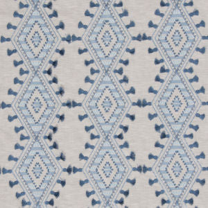 Grove Bluebell by Norbar Designer Fabric PANDORA 71% POLYESTER 29% COTTON INDIA 6 1/4"V 6 1/2"H 54 - Swanky Fabrics -