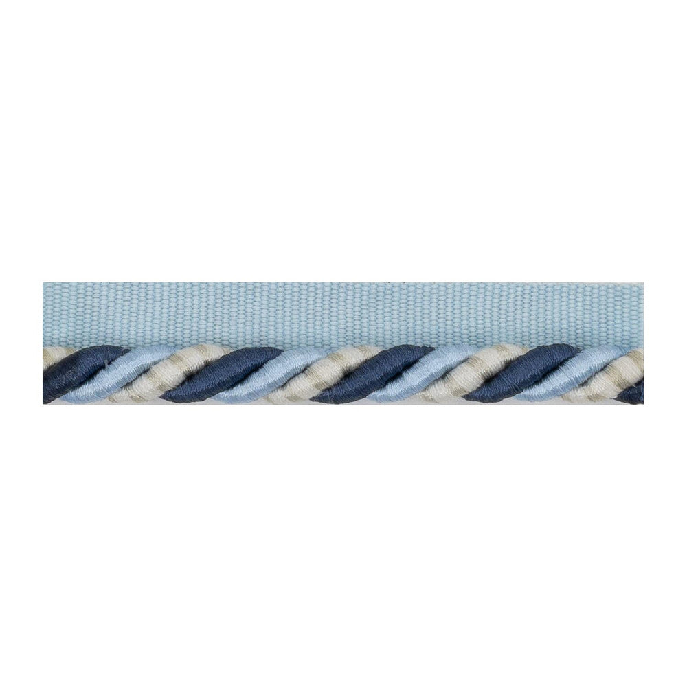 Gruver Cord 4 Sky by Stout Designer Trim SMALL WONDERS TRIM 55%SVI 45%POL CHINA PERFORMANCE RATED FABRIC FLAME RETARDANT-U.F.A.C. CLASS 1 CATB 117-2013 WYZENBEEK 51 000 DOUBLE RUB WEAR TEST (HEAVY DUTY) Horizontal: 0.000 and Vertical: 0.000 0.38 in - Swanky Fabrics -