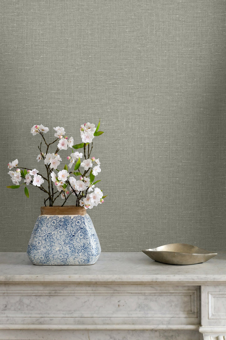 Nomi Ash Gray GT30027 by Seabrook Designs Designer Wallpaper