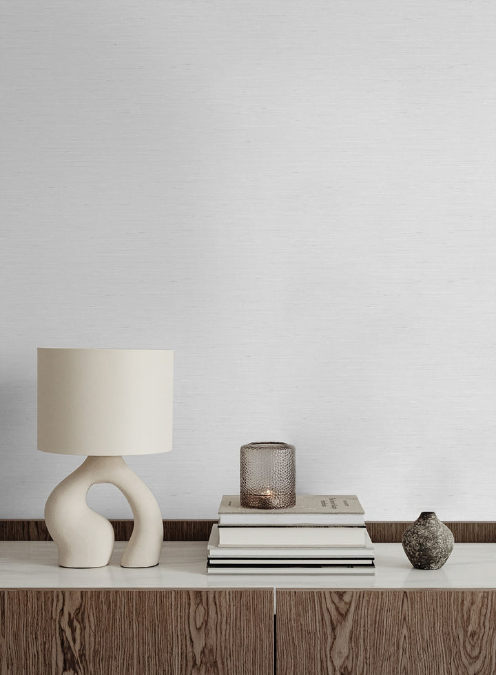 Bangkok Linen White GT30101 by Seabrook Designs Designer Wallpaper