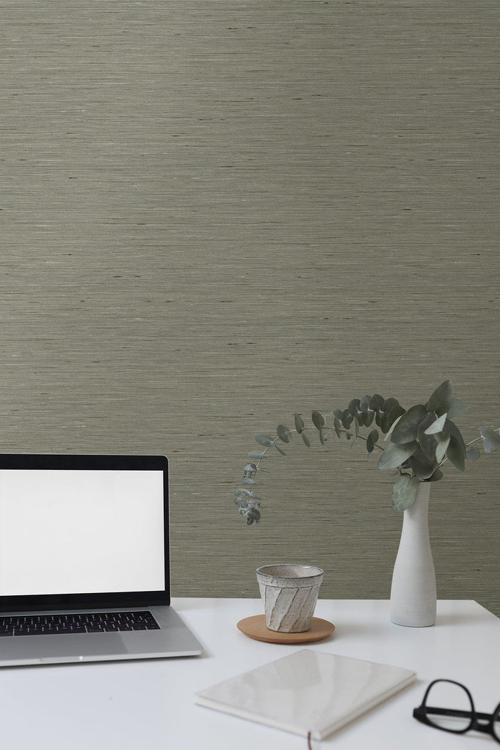 Bangkok Heathered Charcoal GT30115 by Seabrook Designs Designer Wallpaper