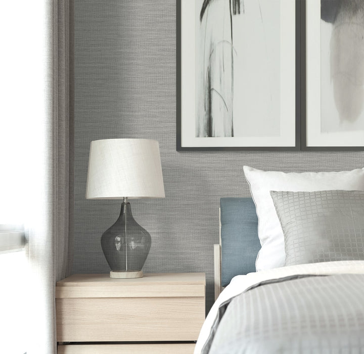 Libeco Taupe GT30208 by Seabrook Designs Designer Wallpaper