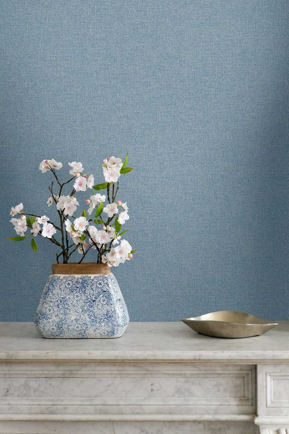 Normandy Slate Blue GT30332 by Seabrook Designs Designer Wallpaper