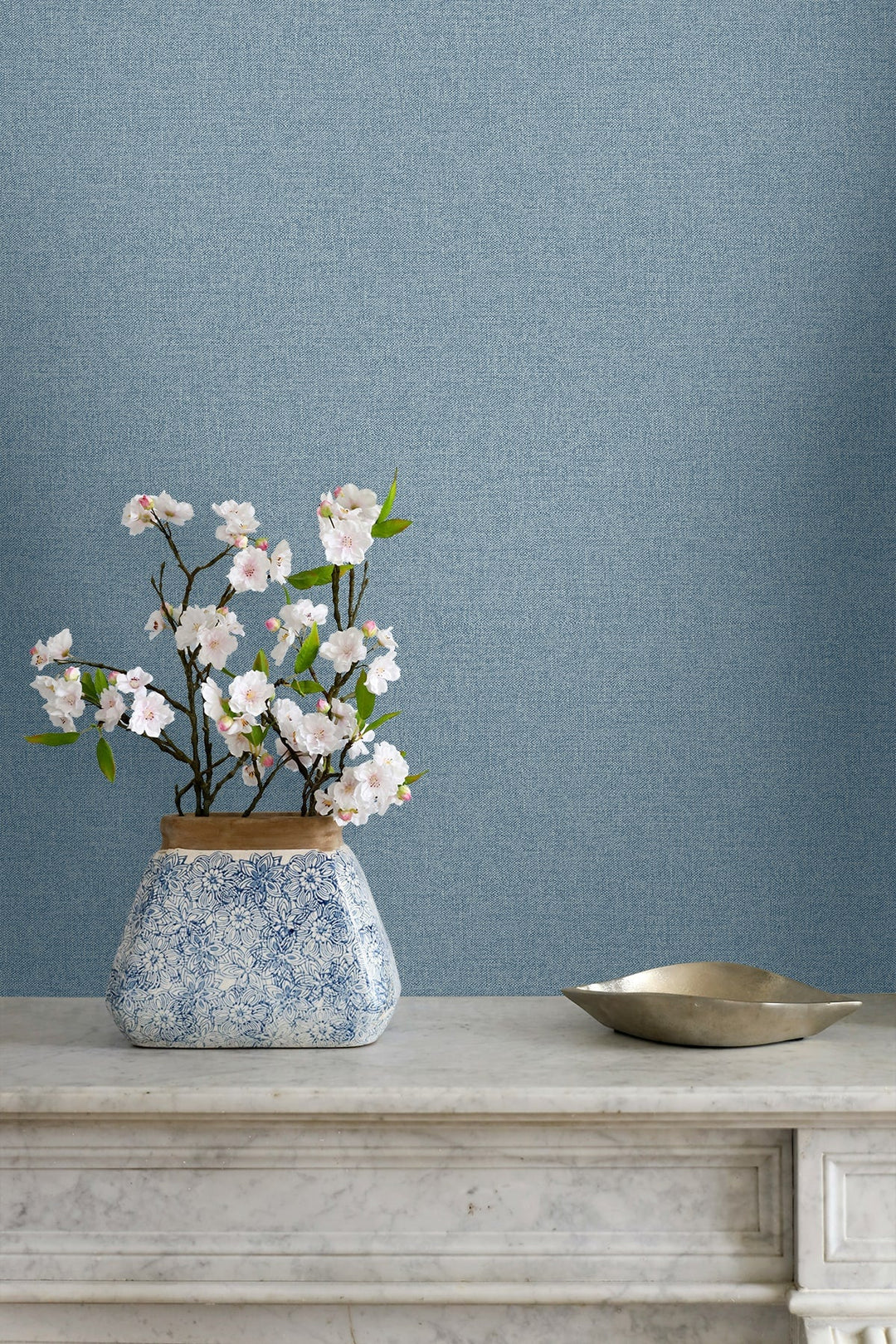 Normandy Slate Blue GT30332 by Seabrook Designs Designer Wallpaper