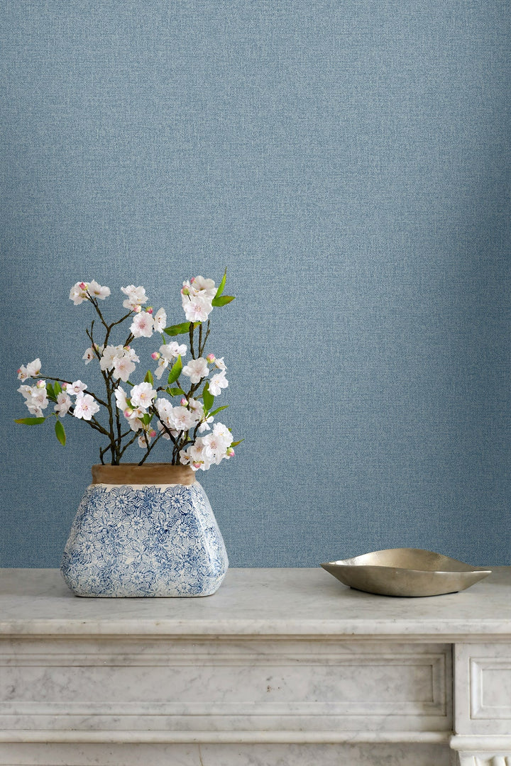 Normandy Slate Blue GT30332 by Seabrook Designs Designer Wallpaper