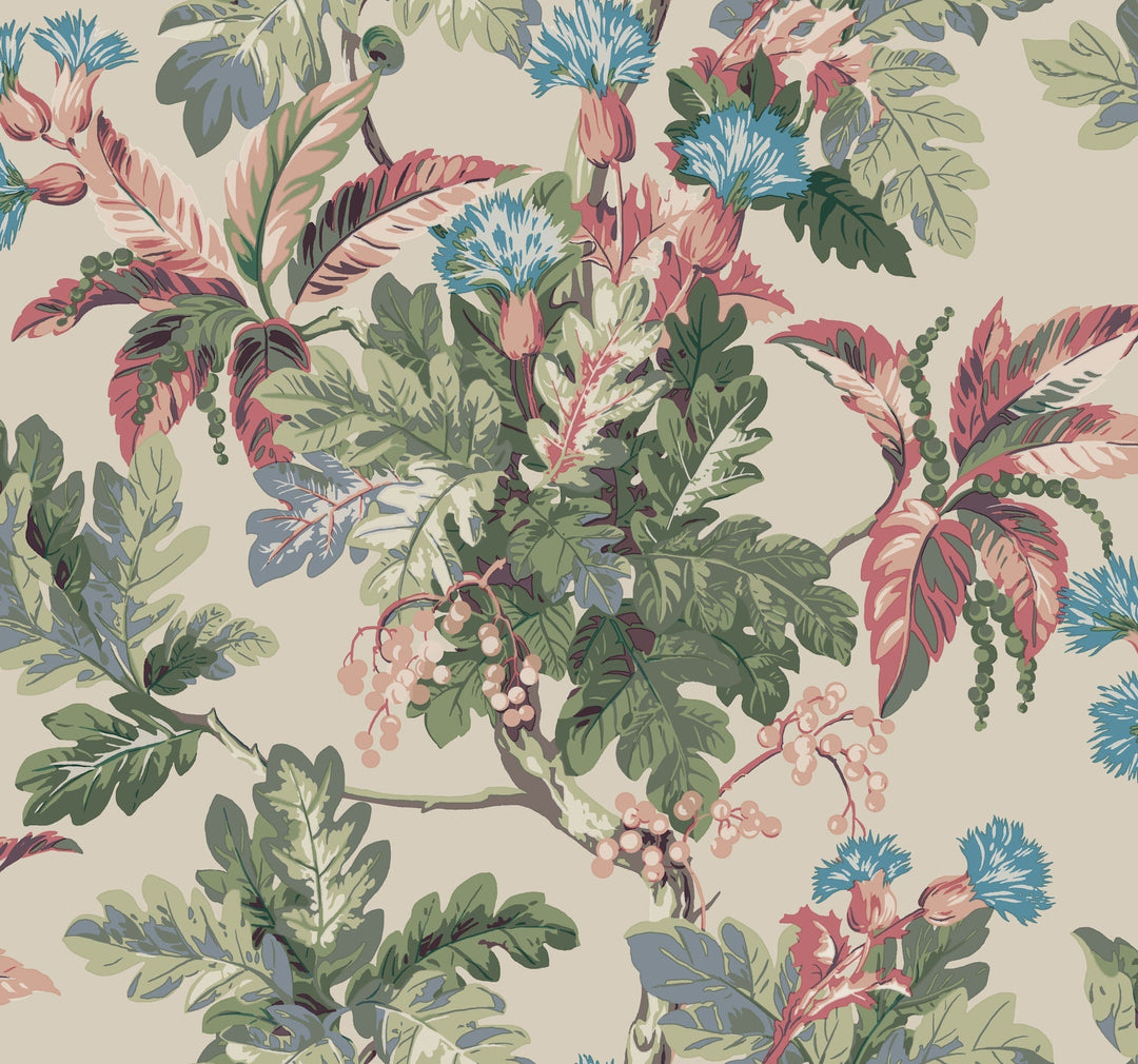 Briarwood Taupe Wallpaper by Ronald Redding Designer