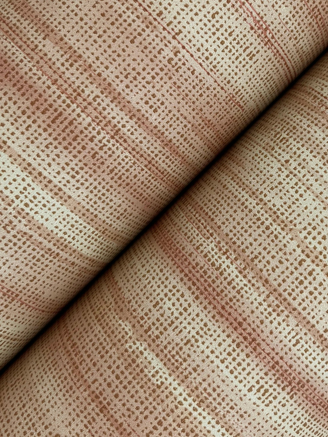 Brushed Linen Brick Wallpaper by Ronald Redding Designer
