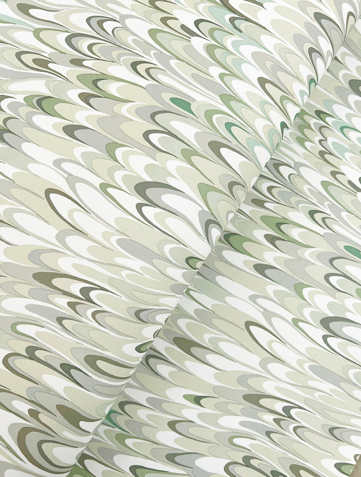 Aslan Green Wallpaper by Ronald Redding Designer