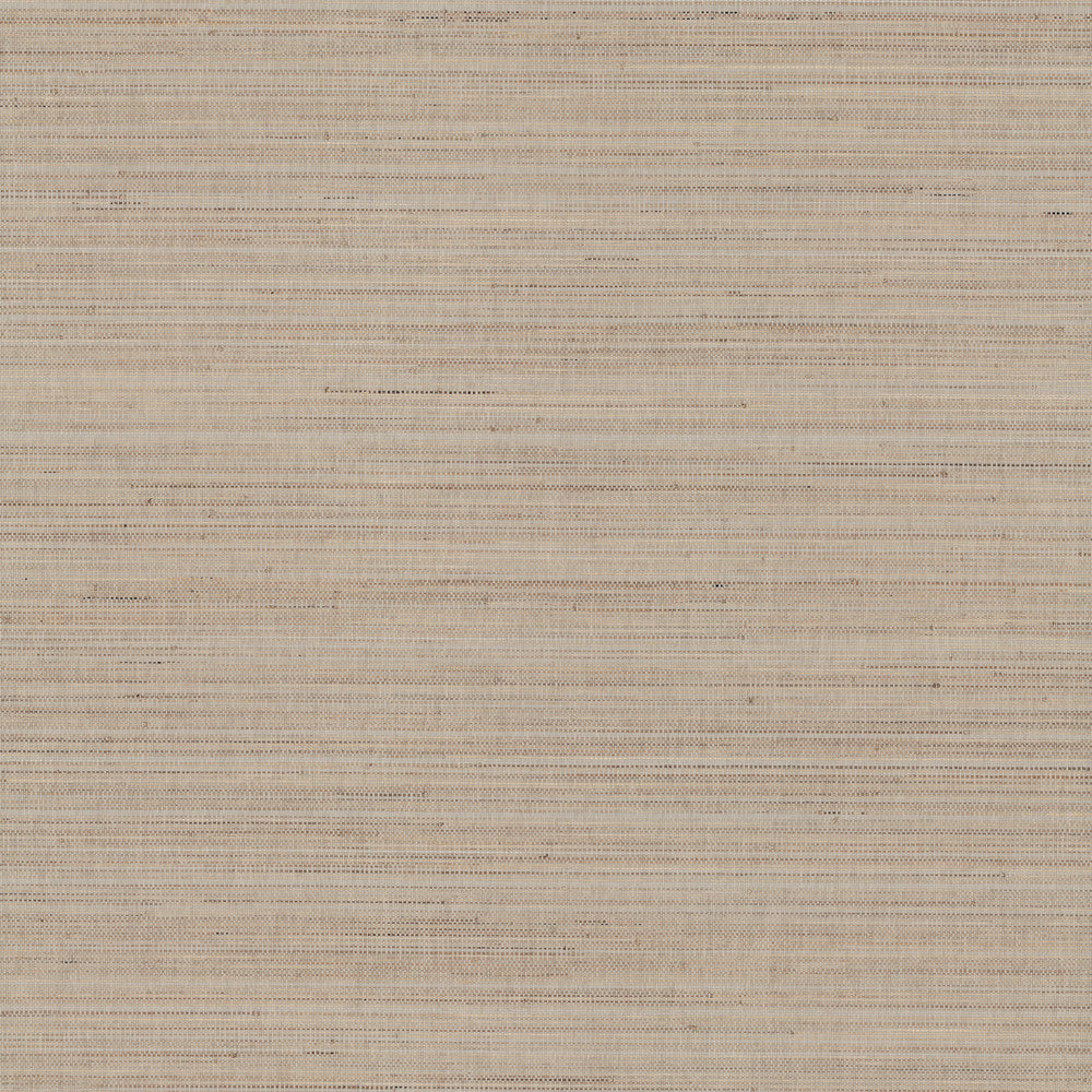 Marled Abaca Taupe Wallpaper by Ronald Redding Designer Grasscloth & Natural Resource Covers about 72 square feet 36-in by 24-ft long roll Unpasted 0 - Swanky Fabrics -