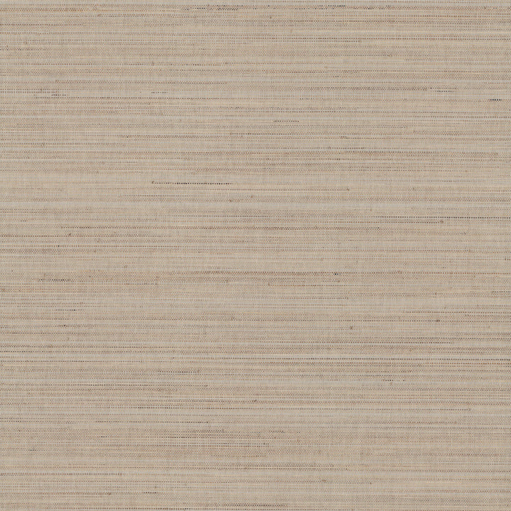 Marled Abaca Taupe Wallpaper by Ronald Redding Designer Grasscloth & Natural Resource Covers about 72 square feet 36-in by 24-ft long roll Unpasted 0 - Swanky Fabrics -