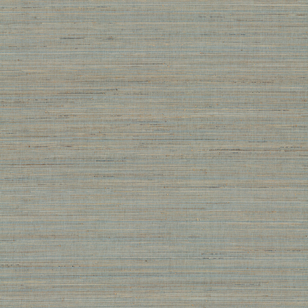Marled Abaca Spruce Wallpaper by Ronald Redding Designer Grasscloth & Natural Resource Covers about 72 square feet 36-in by 24-ft long roll Unpasted 0 - Swanky Fabrics -