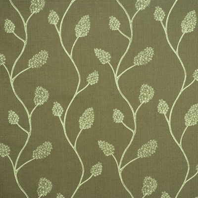 Wisteria Olive/Sage by Groundworks Designer Fabric ALLEGRA HICKS COLLECTION LINEN - 60%;COTTON - 30%;NYLON - 10% United Kingdom HEAVY Horizontal: 18 and Vertical: 15.25 54 - Swanky Fabrics -
