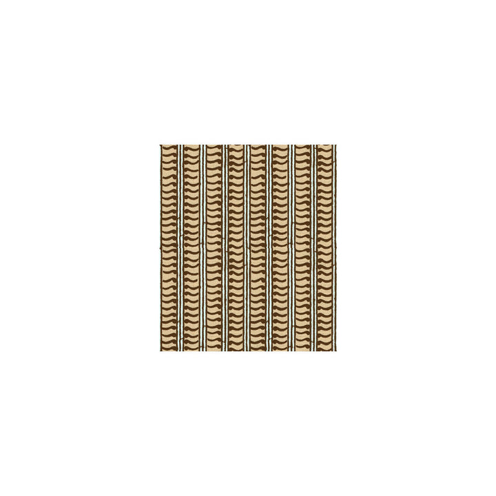 Kali Choco/Aqua by Groundworks Designer Fabric ALLEGRA HICKS COLLECTION LINEN - 60%;COTTON - 30%;NYLON - 10% United Kingdom - Horizontal: 2.5 and Vertical: 0.5 54 - Swanky Fabrics -