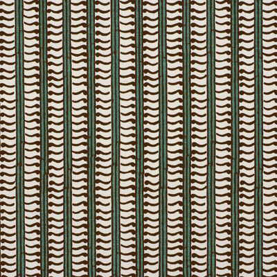 Kali Choco/Pool by Groundworks Designer Fabric ALLEGRA HICKS COLLECTION LINEN - 60%;COTTON - 30%;NYLON - 10% United Kingdom - Horizontal: 2.5 and Vertical: 0.5 54 - Swanky Fabrics -