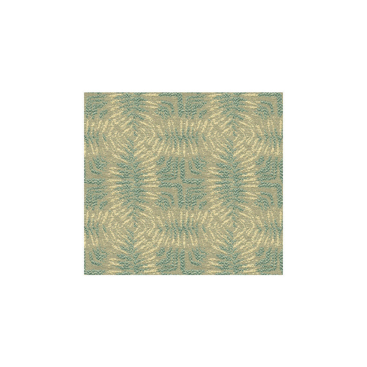 Calypso Aqua by Groundworks Designer Fabric ALLEGRA HICKS ISLANDS COLLECTION VISCOSE - 50%;COTTON - 24%;LINEN - 10%;ACRYLIC - 8%;NYLON - 8% Italy - Horizontal: 5.5 and Vertical: 4.92 55 - Swanky Fabrics -