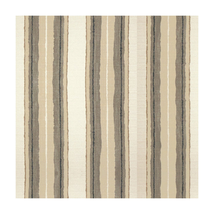 Shoreline Linen/Pyrite by Groundworks Designer Fabric KELLY WEARSTLER TERRA FIRMA TEXTILES SOLUTION DYED POLYESTER - 100% Italy HEAVY Horizontal: 17.25 and Vertical: 16 53 - Swanky Fabrics -