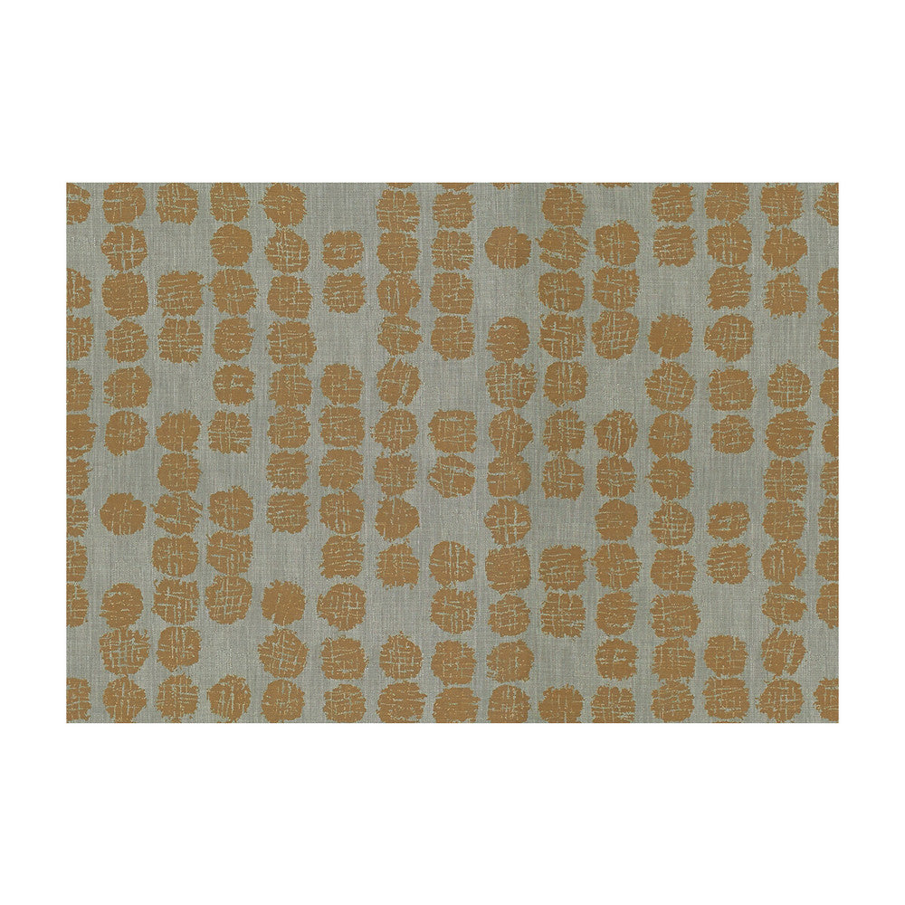 Solstice Rust/Dove by Groundworks Designer Fabric KELLY WEARSTLER TERRA FIRMA TEXTILES SOLUTION DYED POLYESTER - 100% Italy HEAVY Horizontal: 17.75 and Vertical: 25.25 53.5 - Swanky Fabrics -