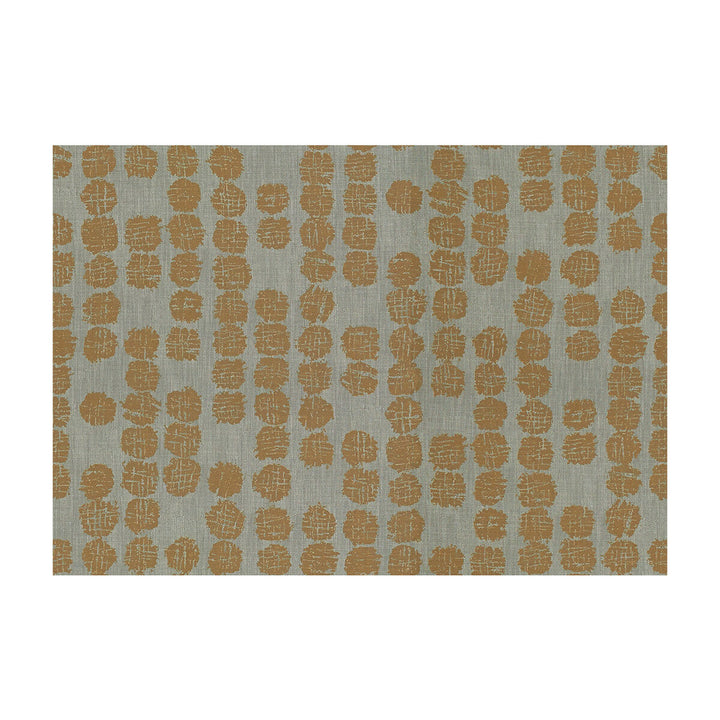 Solstice Rust/Dove by Groundworks Designer Fabric KELLY WEARSTLER TERRA FIRMA TEXTILES SOLUTION DYED POLYESTER - 100% Italy HEAVY Horizontal: 17.75 and Vertical: 25.25 53.5 - Swanky Fabrics -