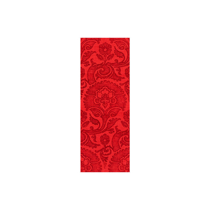 Bargello Scarlet by Groundworks Designer Fabric ASHLEY HICKS TEXTURES LINEN - 55%;COTTON - 45% Belgium HEAVY Horizontal: 8.8 and Vertical: 24.4 54 - Swanky Fabrics -