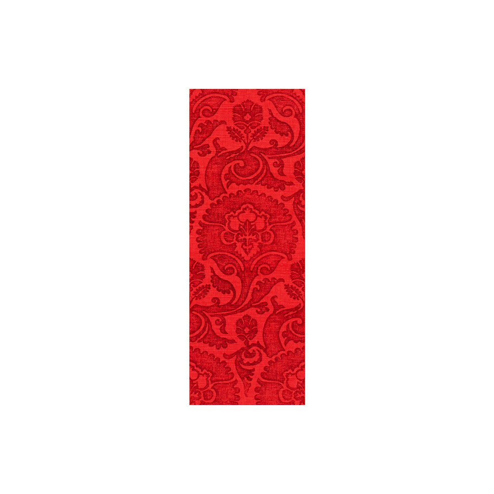 Bargello Scarlet by Groundworks Designer Fabric ASHLEY HICKS TEXTURES LINEN - 55%;COTTON - 45% Belgium HEAVY Horizontal: 8.8 and Vertical: 24.4 54 - Swanky Fabrics -