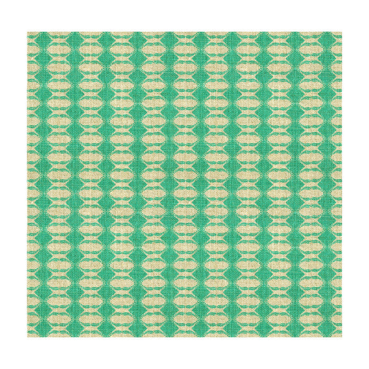 Diamond Aqua by Groundworks Designer Fabric ALLEGRA HICKS GARDEN COLLECTION LINEN - 88%;NYLON - 12% Belgium HEAVY Horizontal: 1.25 and Vertical: 1 53 - Swanky Fabrics -