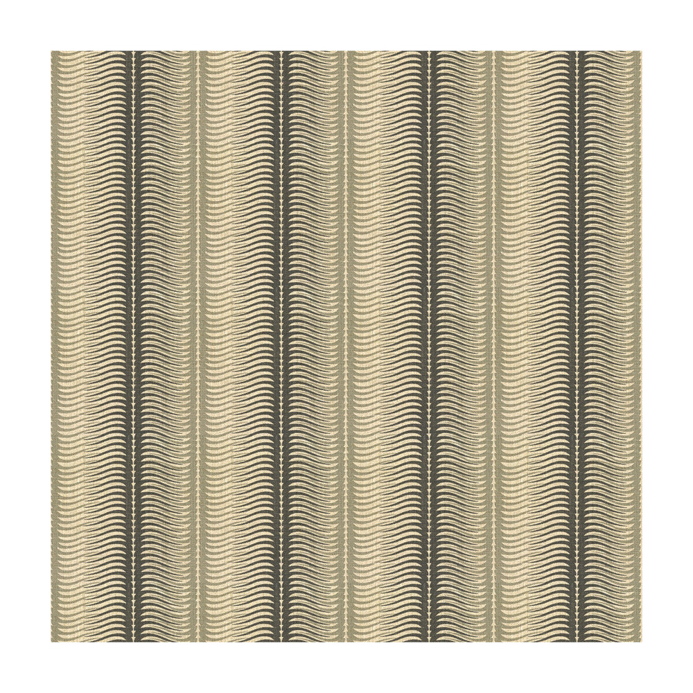 Stripes Metal by Groundworks Designer Fabric ALLEGRA HICKS GARDEN COLLECTION LINEN - 88%;NYLON - 12% Belgium HEAVY Horizontal: 2.52 and Vertical: 5.24 50 - Swanky Fabrics -