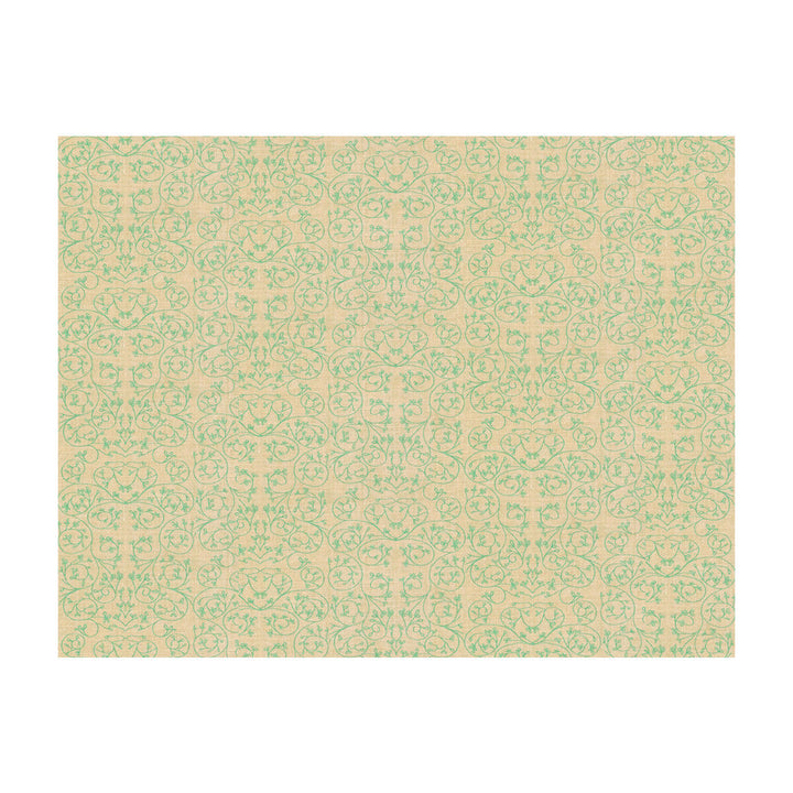 Garden Aqua by Groundworks Designer Fabric ALLEGRA HICKS GARDEN COLLECTION LINEN - 88%;NYLON - 12% Belgium HEAVY Horizontal: 9.85 and Vertical: 12.61 50 - Swanky Fabrics -