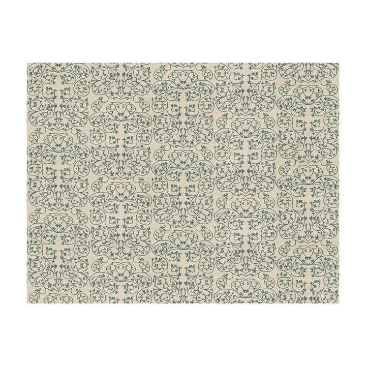 Garden Cornflower by Groundworks Designer Fabric ALLEGRA HICKS GARDEN COLLECTION LINEN - 88%;NYLON - 12% Belgium HEAVY Horizontal: 9.85 and Vertical: 12.61 50 - Swanky Fabrics -