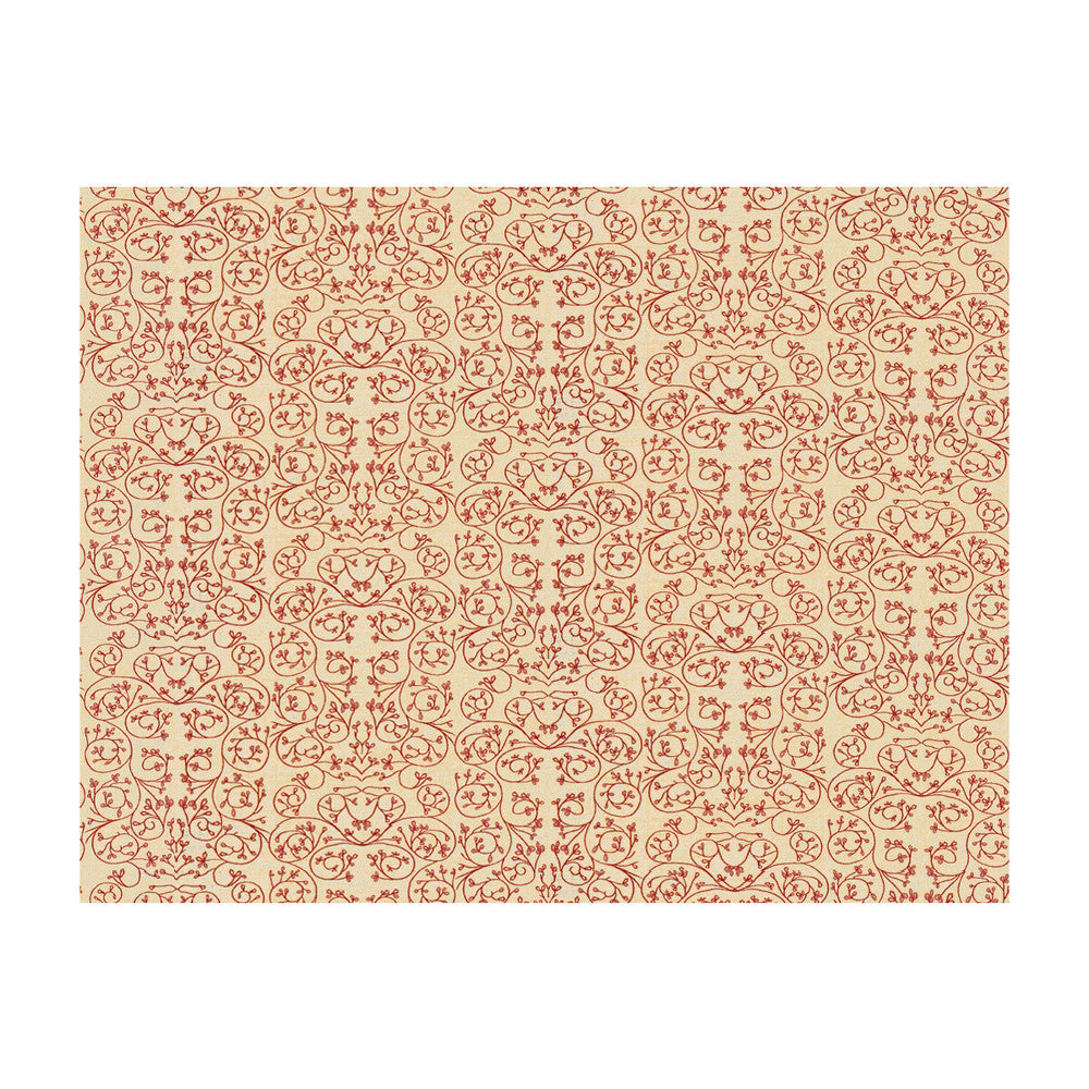 Garden Cerise by Groundworks Designer Fabric ALLEGRA HICKS GARDEN COLLECTION LINEN - 88%;NYLON - 12% Belgium HEAVY Horizontal: 9.85 and Vertical: 12.61 50 - Swanky Fabrics -