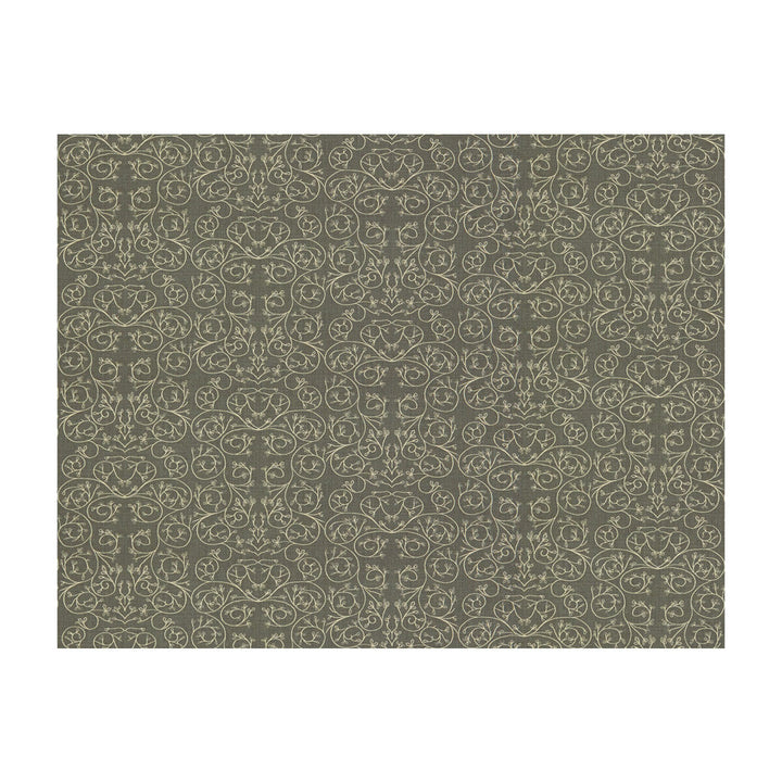 Garden Reverse Metal by Groundworks Designer Fabric ALLEGRA HICKS GARDEN COLLECTION LINEN - 88%;NYLON - 12% Belgium HEAVY Horizontal: 9.85 and Vertical: 12.61 50 - Swanky Fabrics -