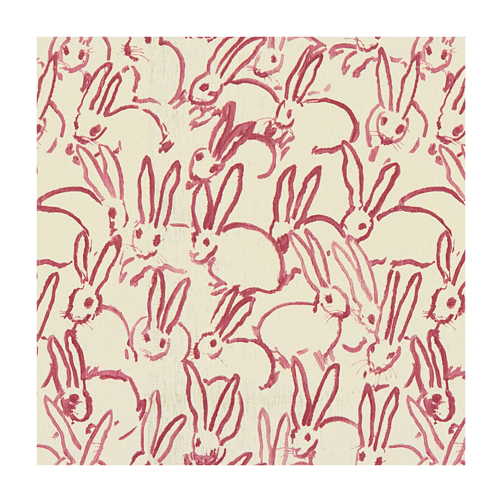 Hutch Print Pink by Groundworks Designer Fabric HUNT SLONEM FOR GROUNDWORKS LINEN - 100% China Horizontal: 27 and Vertical: 32 54 - Swanky Fabrics -